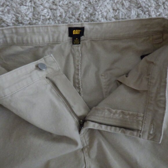 Caterpillar Women's Utility Workwear Jeans Pant Beige Stretch Straight Leg Sz 8 - Picture 6 of 14
